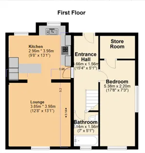 58a Victoria Road First Floor Plan
